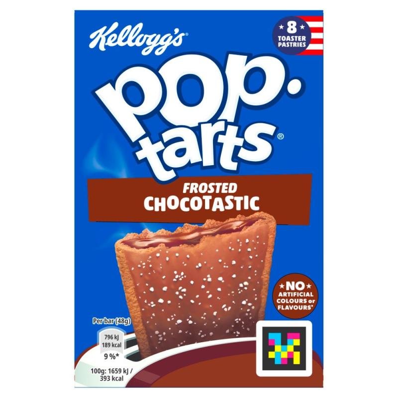 Kellogg's Pop-Tarts Frosted Chocotastic Pastry Snack Slices 8x48g