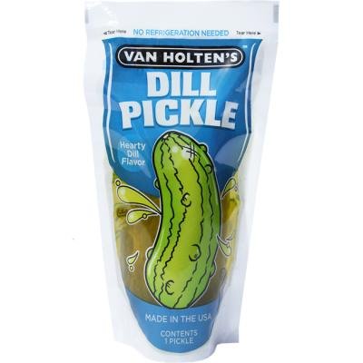 VAN HOLTENS JUMBO PICKLE IN A POUCH IN DISPLAY - DILL