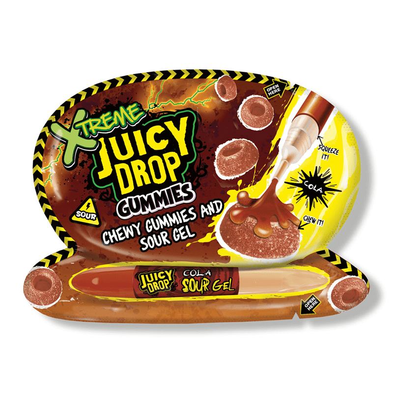 Juicy Drop Gummies Xtreme Sour Gel Cola